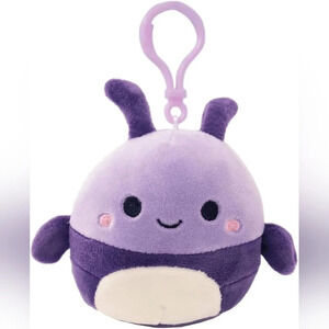 Axel squishmallow purple clip beetle kids Kelley toy stuffed animal backpack bag